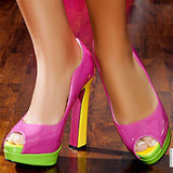 Block Heel Peep Toe