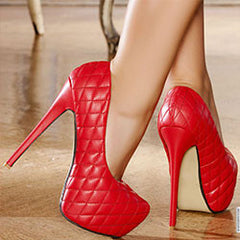 Quilted Platform Pumps