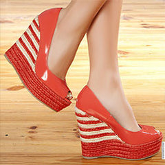 Striped Platform Espadrille