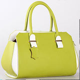 Two Tone Pebble Leather Handbag